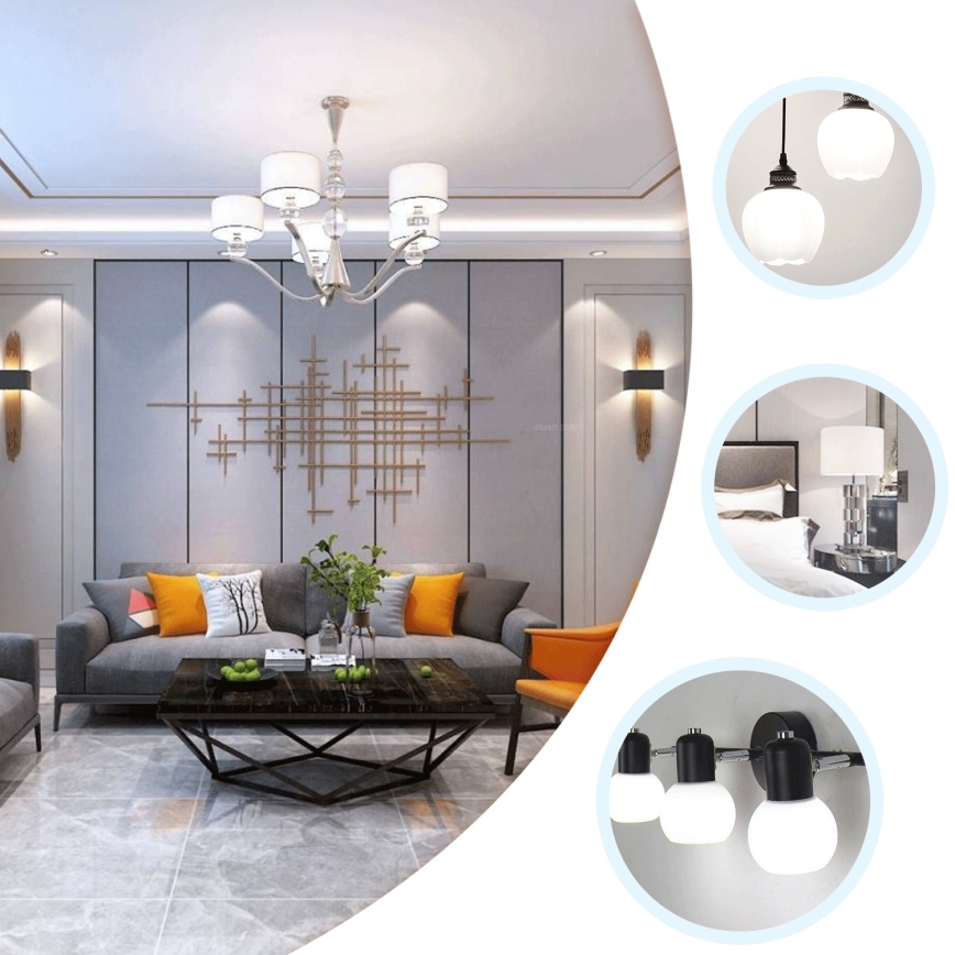 LED spuldze ST64 E27/8W/230V 6500K - Aigostar