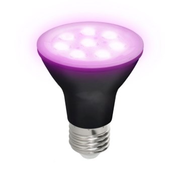 LED Spuldze stādu audzēšanai PLANTY E27/7W/230V 1200K melna