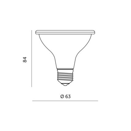 LED Spuldze stādu audzēšanai PLANTY E27/7W/230V 1200K melna