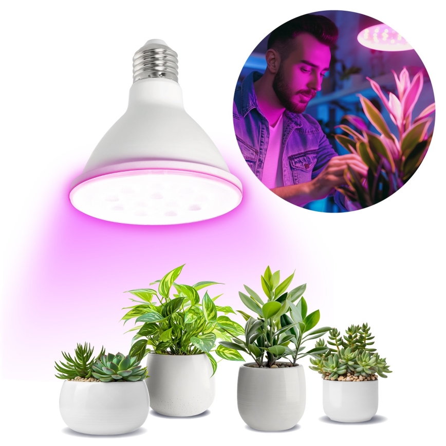 LED Spuldze stādu audzēšanai VITABLOOM E27/9W/230V 1200K balta - Brilagi