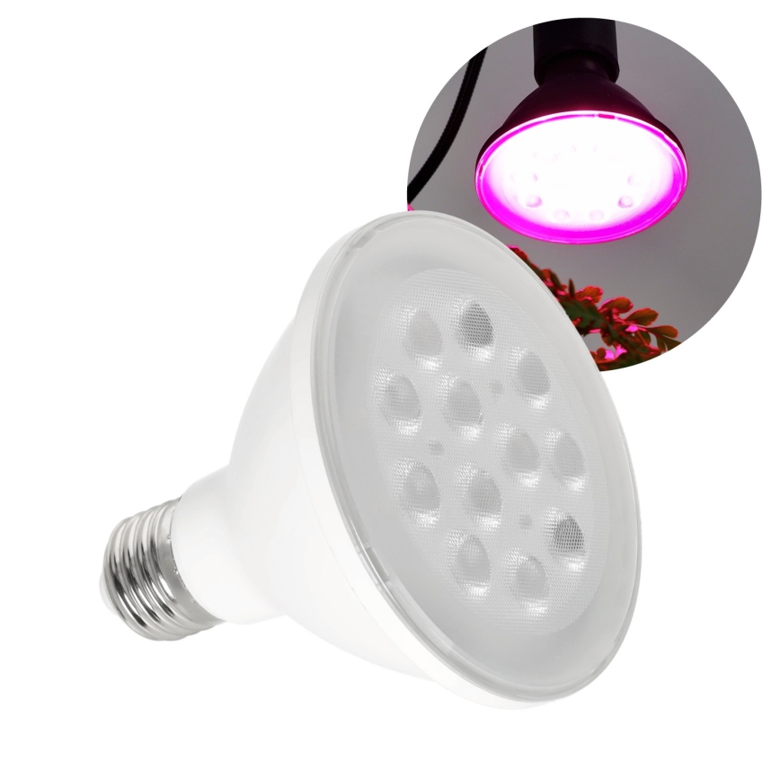 LED Spuldze stādu audzēšanai VITABLOOM E27/9W/230V 1200K balta - Brilagi