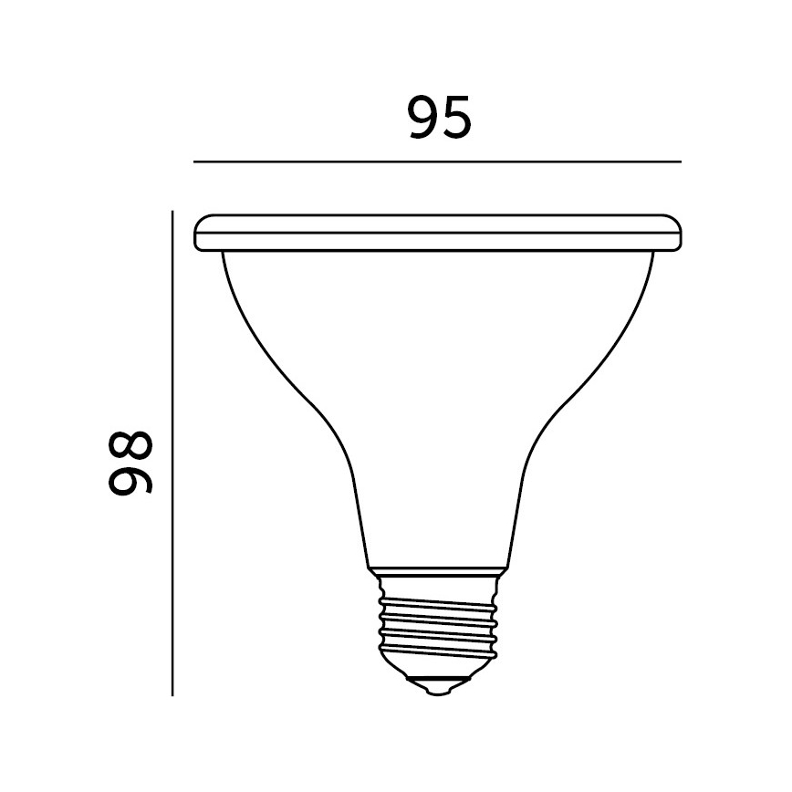 LED Spuldze stādu audzēšanai VITABLOOM E27/9W/230V 1200K balta - Brilagi