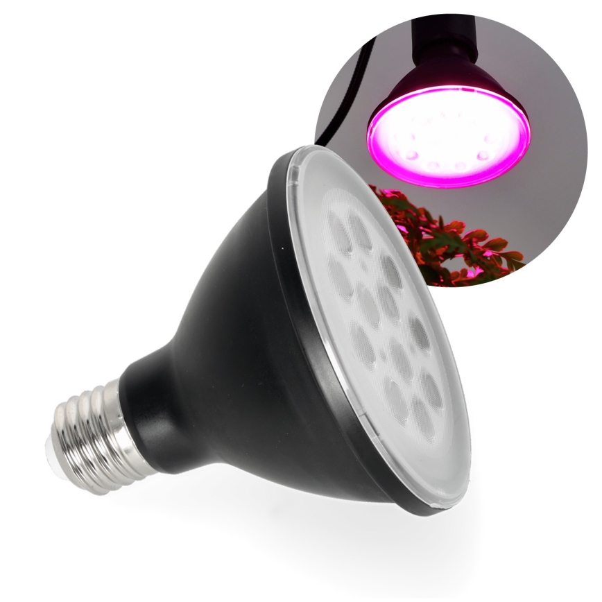 LED Spuldze stādu audzēšanai VITABLOOM E27/9W/230V 1200K melna - Brilagi