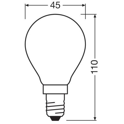 LED Spuldze STAR E14/6,5W/230V 2700K - Osram
