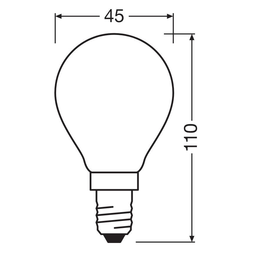 LED Spuldze STAR E14/6,5W/230V 2700K - Osram