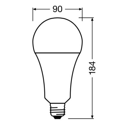 LED Spuldze STAR E27/24,9W/230V 2700K - Osram