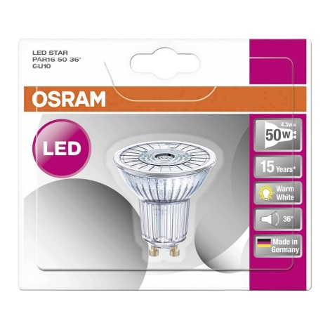 LED Spuldze STAR GU10/4,3W/230V 2700K - Osram