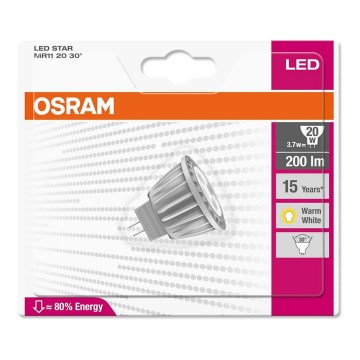 LED Spuldze STAR MR11 GU4/3,7W/12V 2700K - Osram