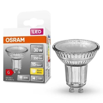 LED Spuldze STAR PAR16 GU10/4,3W/230V 2700K 120° - Osram