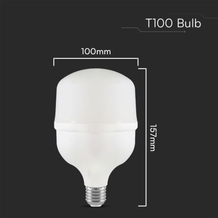 LED spuldze T100, E40/E27 pamatne, 30 W, 230 V, 6500 K