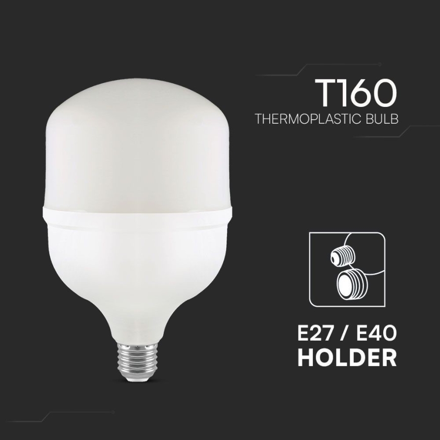 LED spuldze T160 E27/60W/230V 6500K