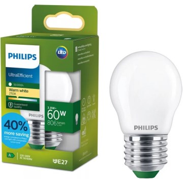 LED spuldze ULTRAEFFICIENT Philips P45 E27/3,8W/230V 2700K