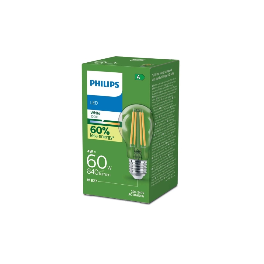 LED spuldze ULTRAEFFICIENT VINTAGE Philips A60 E27/4W/230V 3000K