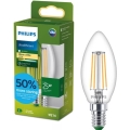 LED spuldze ULTRAEFFICIENT VINTAGE Philips B35 E14/1,2W/230V 2700K