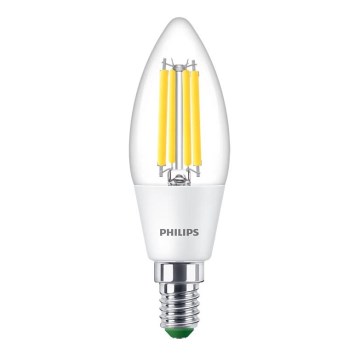 LED spuldze ULTRAEFFICIENT VINTAGE Philips B35 E14/2,3W/230V 4000K