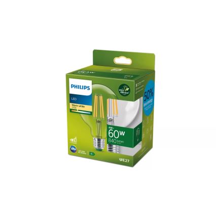 LED spuldze ULTRAEFFICIENT VINTAGE Philips G95 E27/4W/230V 2700K
