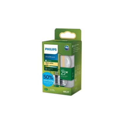 LED spuldze ULTRAEFFICIENT VINTAGE Philips P45 E27/1,2W/230V 2700K