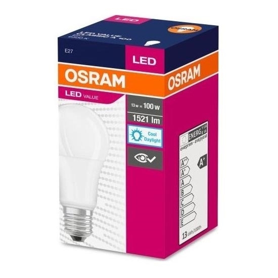 LED Spuldze VALUE A60 E27/13W/230V 4000K - Osram