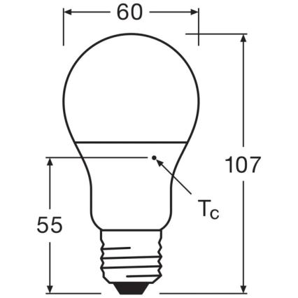 LED Spuldze VALUE A60 E27/8W/230V 4000K - Osram