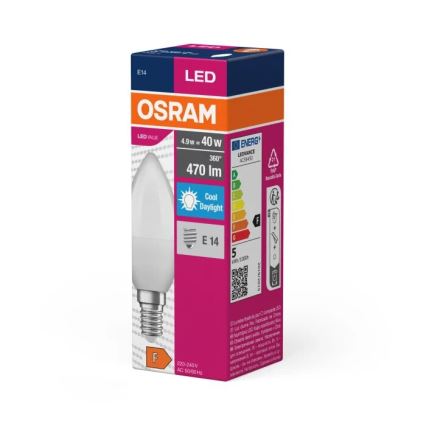 LED Spuldze VALUE B40 E14/4,9W/230V 6500K - Osram