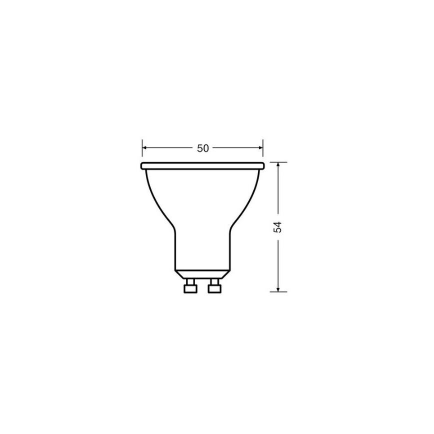LED Spuldze VALUE PAR16 GU10/4,5W/230V 4000K 36° balta - Osram