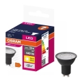 LED Spuldze VALUE PAR16 GU10/6,9W/230V 2700K 120° melna - Osram
