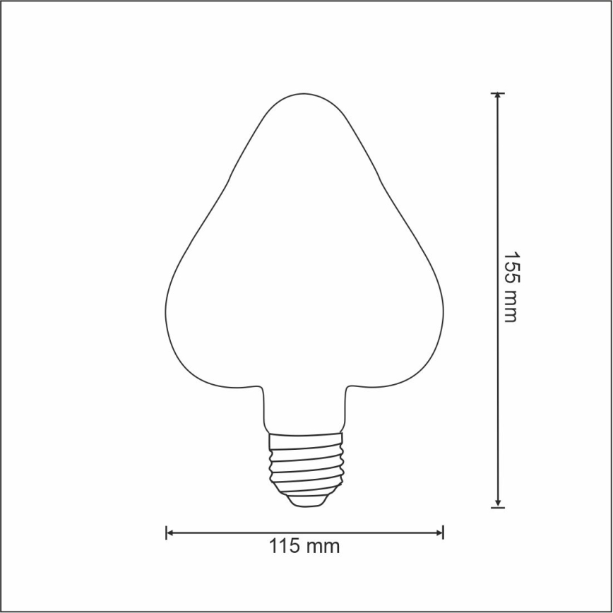 LED spuldze VINTAGE AMBER E27/2,5W/230V 2000K