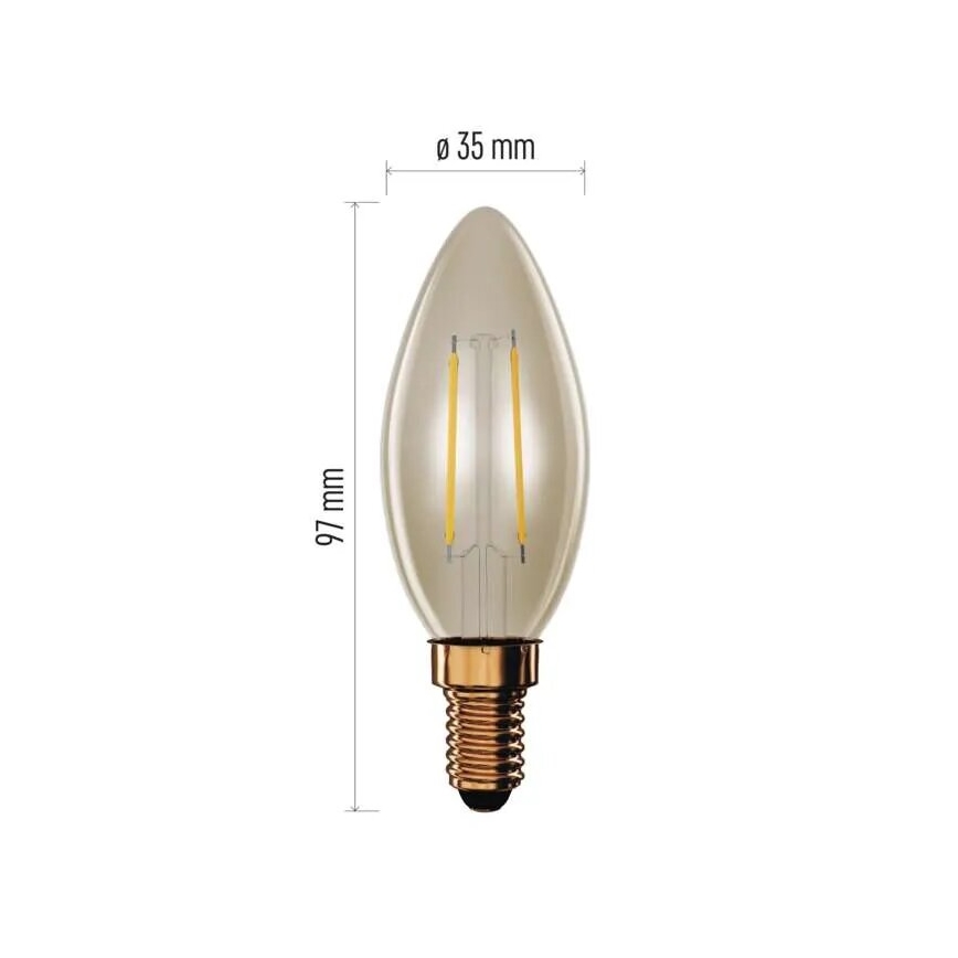 LED Spuldze VINTAGE E14/2,5W/230V 2200K