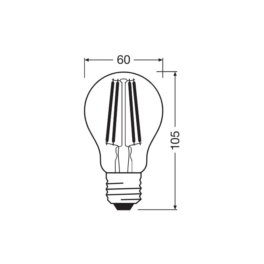 LED Spuldze VINTAGE E27/10W/230V 2700K - Osram