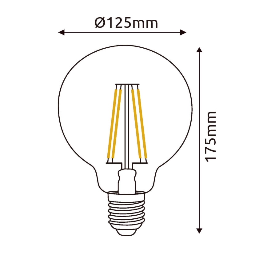 LED Spuldze E27/7W/230V 4000K - Globo