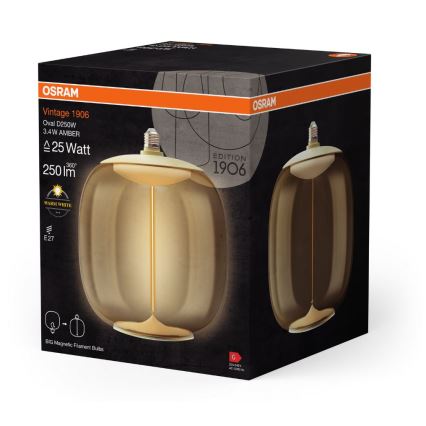 LED Spuldze VINTAGE FILAMENT E27/3,4W/230V 2700K - Osram