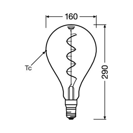 LED spuldze VINTAGE FILAMENT E27/4W/230V 1800K - Osram
