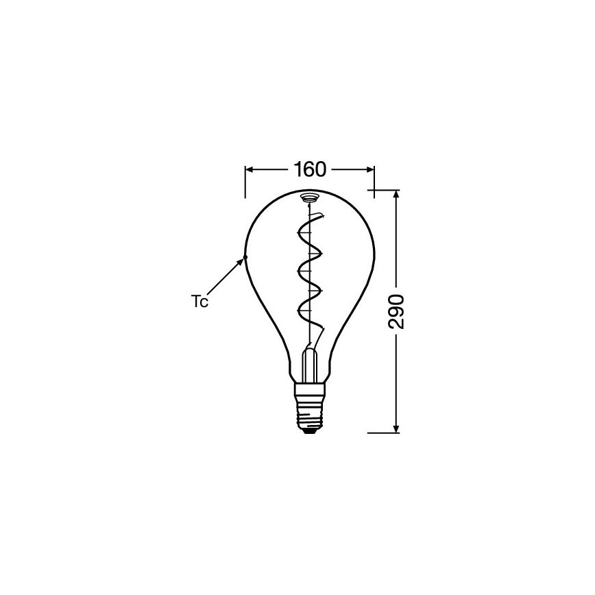 LED spuldze VINTAGE FILAMENT E27/4W/230V 1800K - Osram