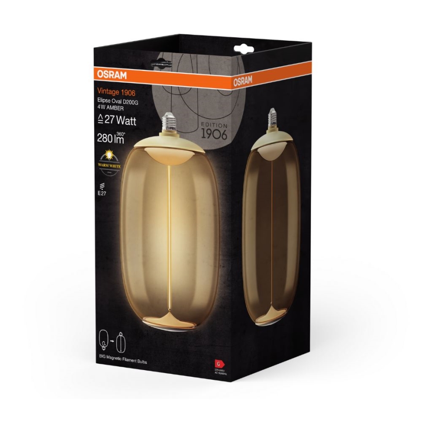 LED Spuldze VINTAGE FILAMENT E27/4W/230V 2700K - Osram