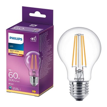 LED Spuldze VINTAGE Philips A60 E27/7W/230V 2700K
