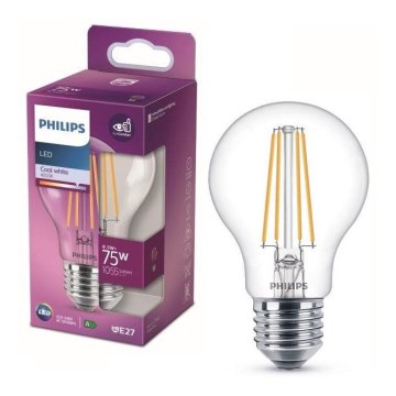 LED Spuldze VINTAGE Philips A60 E27/8,5W/230V 4000K