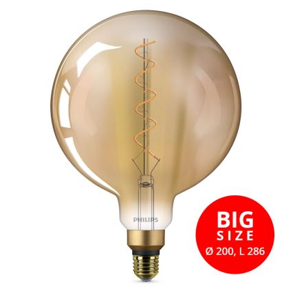 LED Spuldze VINTAGE Philips E27/4,5W/230V 1800K