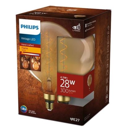 LED Spuldze VINTAGE Philips E27/4,5W/230V 1800K