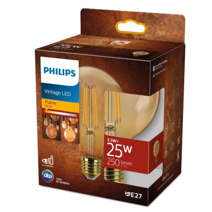LED Spuldze VINTAGE Philips G93 E27/4W/230V 2500K