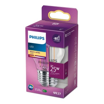 LED Spuldze VINTAGE Philips P45 E27/2W/230V 2700K