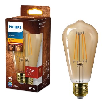 LED Spuldze VINTAGE Philips ST64 E27/7W/230V 1800K