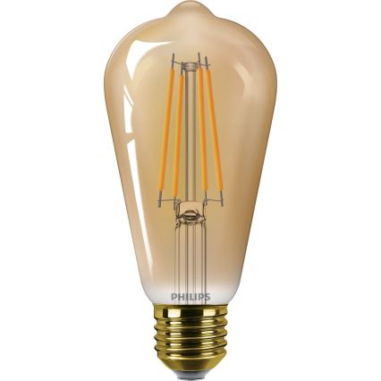 LED Spuldze VINTAGE Philips ST64 E27/7W/230V 1800K