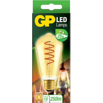 LED Spuldze VINTAGE ST64 E27/5W/230V 2000K - GP