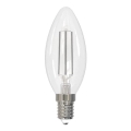 LED Spuldze WHITE FILAMENT C35 E14/4,5W/230V 3000K