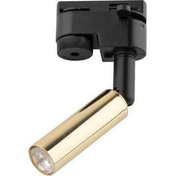LED Starmetis 1 fāzes sliežu sistēmai LAGOS 1xG9/3W/230V zelta/melna
