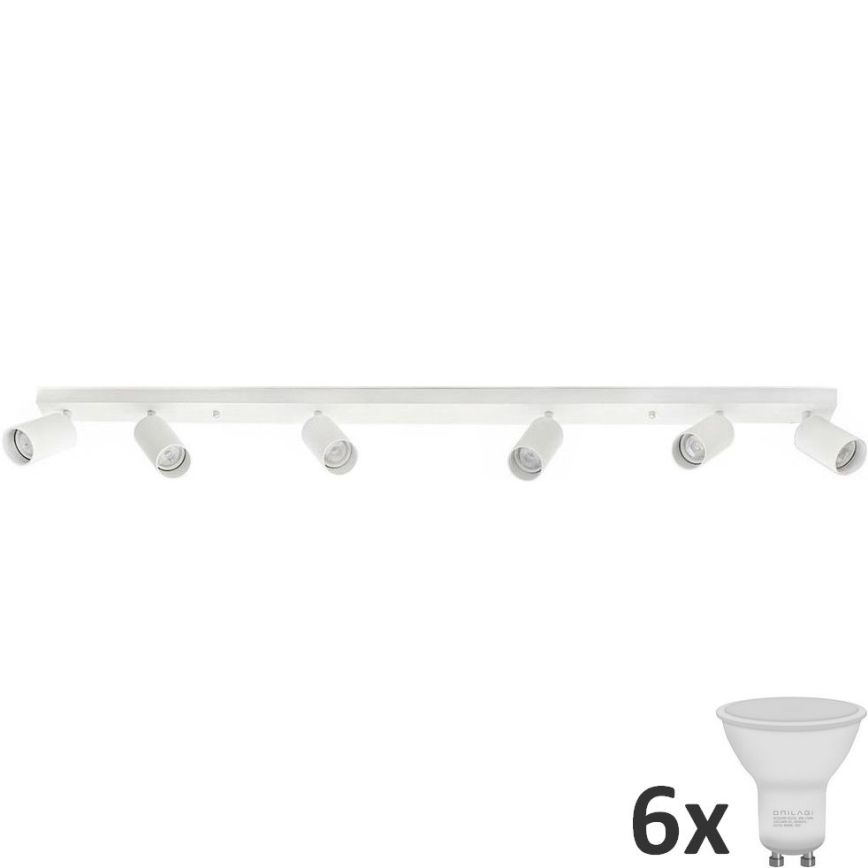 LED Starmetis ANGIE 6xGU10/6W/230V balta