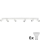 LED Starmetis ANGIE 6xGU10/6W/230V balta