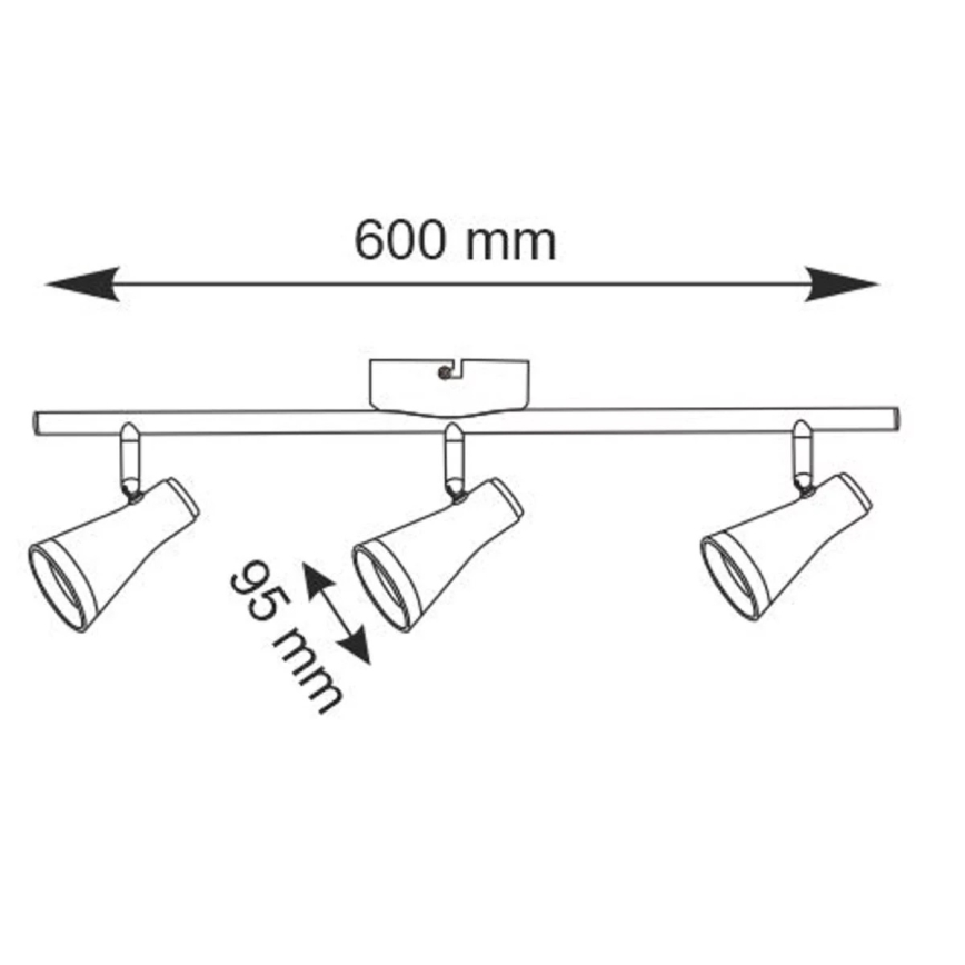 LED Starmetis BERG 3xLED/4,2W/230V balts