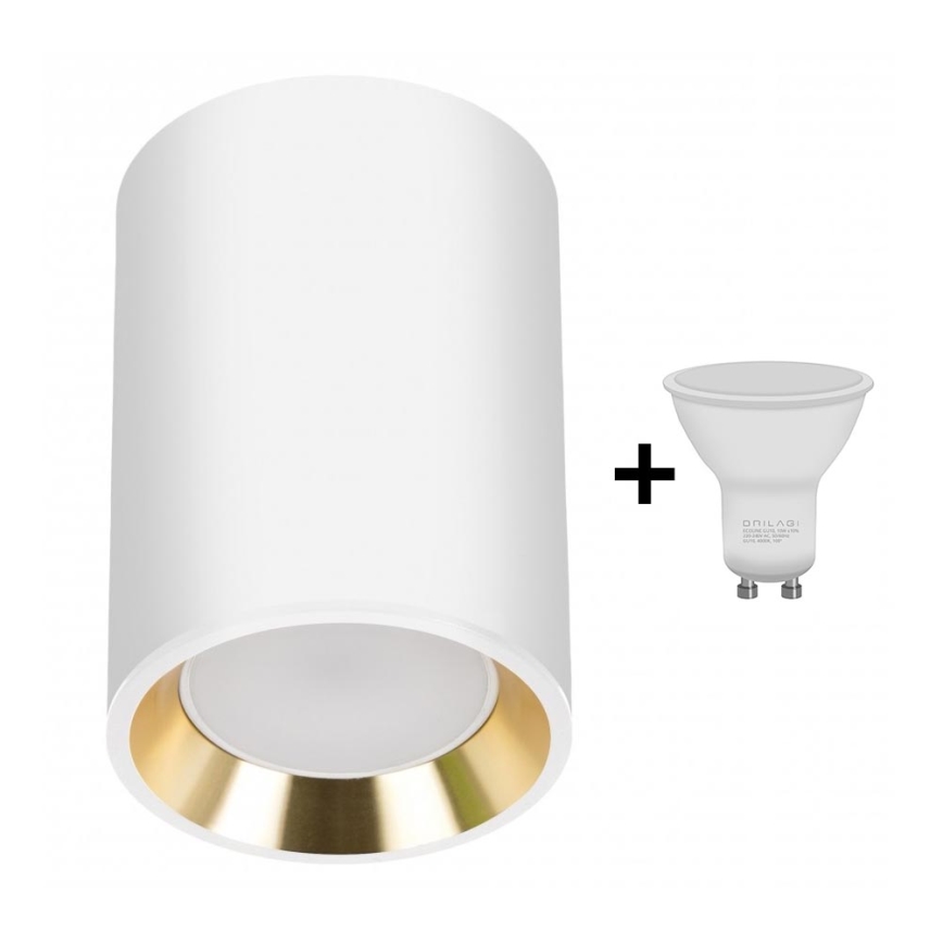 LED Starmetis CHLOE 1xGU10/6W/230V apaļs balts/zelta