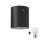 LED Starmetis GEORGE 1xE27/6W/230V d. 11 cm melna